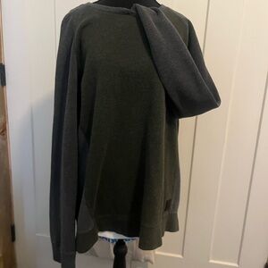 DKNY Charcoal and Dark Green Crewneck Sweater Sz XL